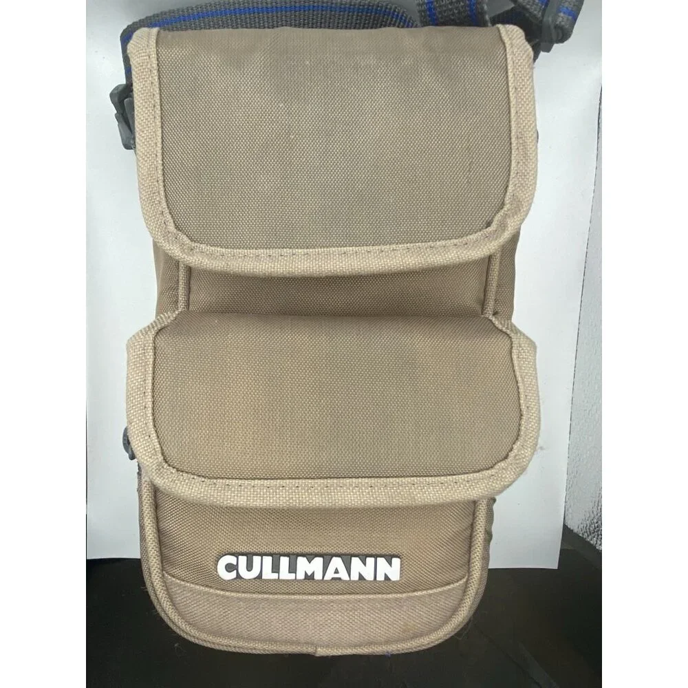 Cullmann Camera Bag Model 7570 Padded Shoulder DSLR Case Tan Gray